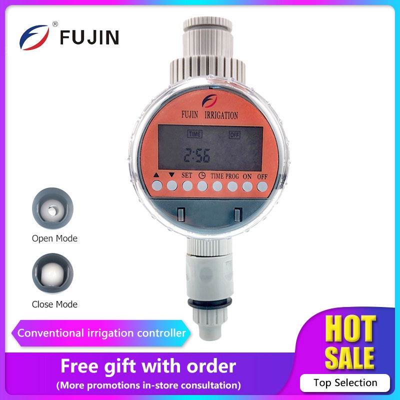 FUJIN Ball Valve Controller Garden Low Pressure Supply Water Timer