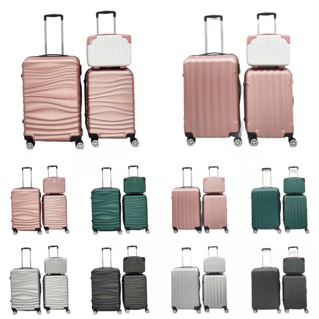 14" 20" 24" ABS quality travel luggage bag suitcases 3in1 or 2in1 24