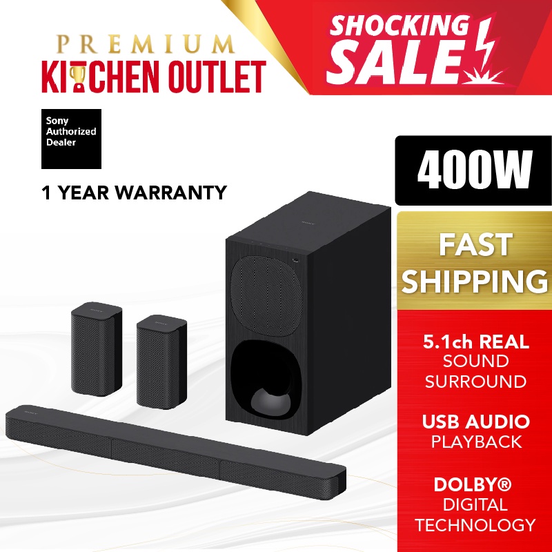 Sony 5.1ch Home Cinema Soundbar System HTS20R Shopee Malaysia