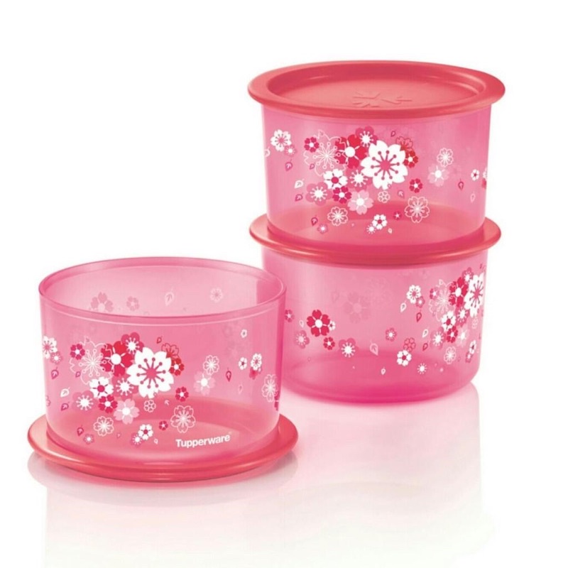 Sakura One Touch Tupperware Airtight Canister Jar Container Food Storage Organizer Bekas Kedap Udara Balang Kuih Raya