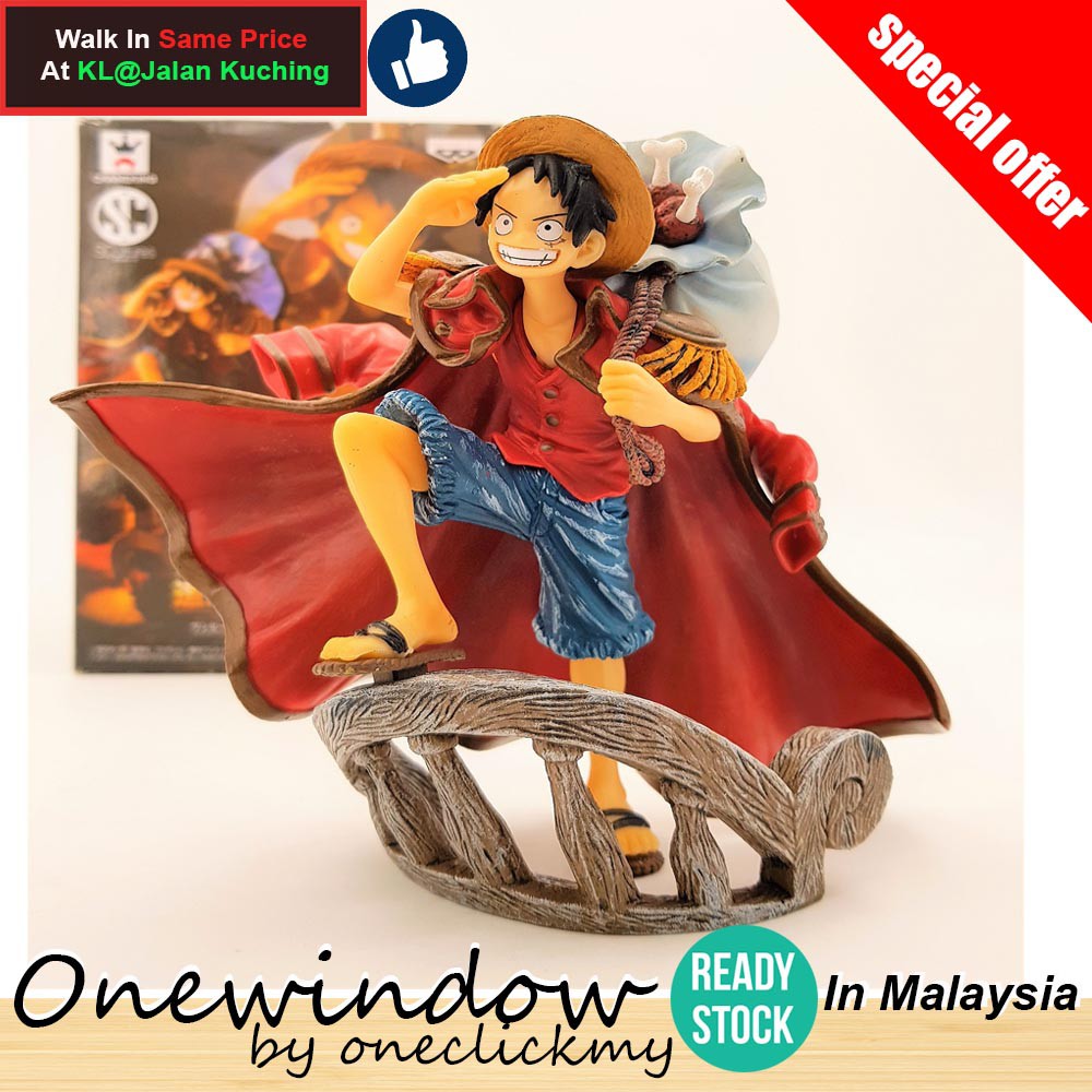 [ READY STOCK ]In Malaysia One Piece Monkey D. Luffy Above The Cliff Miniature Toy