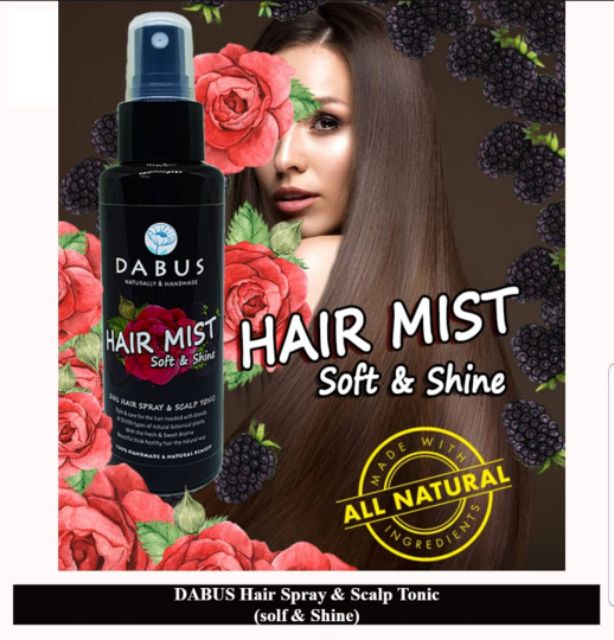 Hair Spray Scalp Tonic 120ml Soft Shine By Dabus Pure