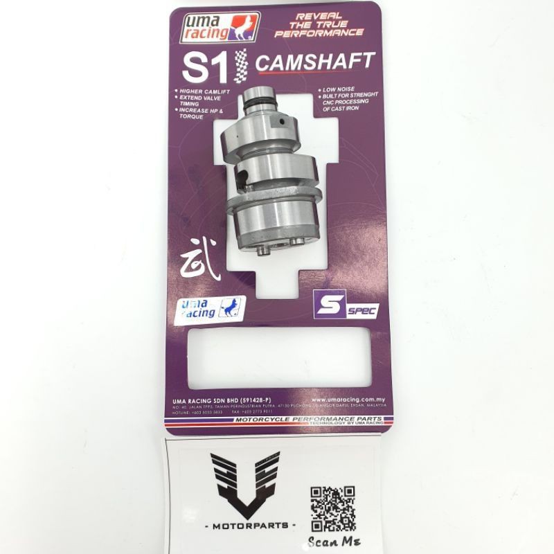 100ORI UMA RACING HIGH CAM S1 CAMSHAFT Y15ZR/LC135 HIGH CAM Shopee