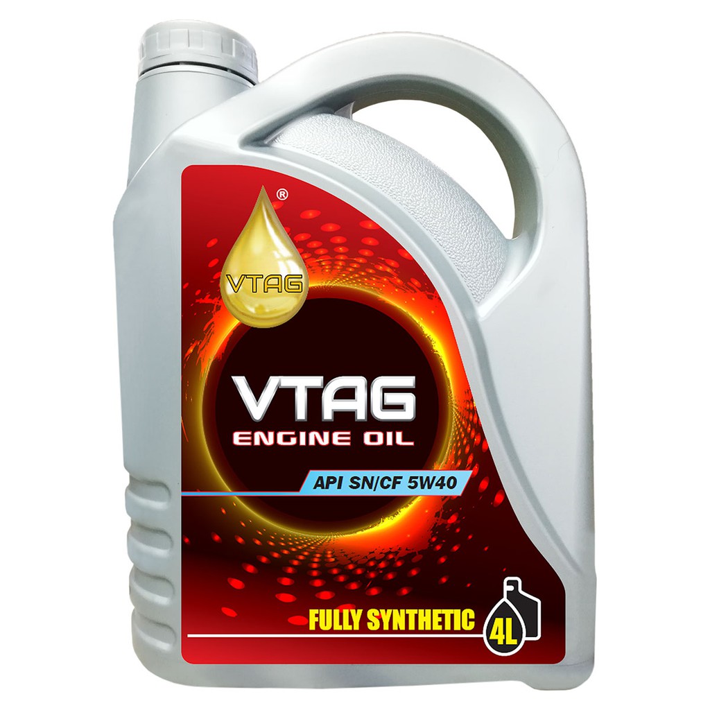 Buy Vtag Fully Synthetic Sae 5w40 Engine Oil 4 Litres With Mileage Sticker Minyak Hitam Seetracker Malaysia