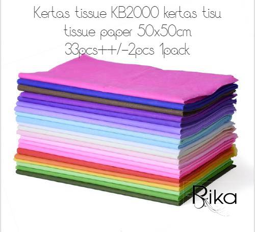  Kertas  tissue  KB2000 kertas  tisu tissue  paper 50x50cm 