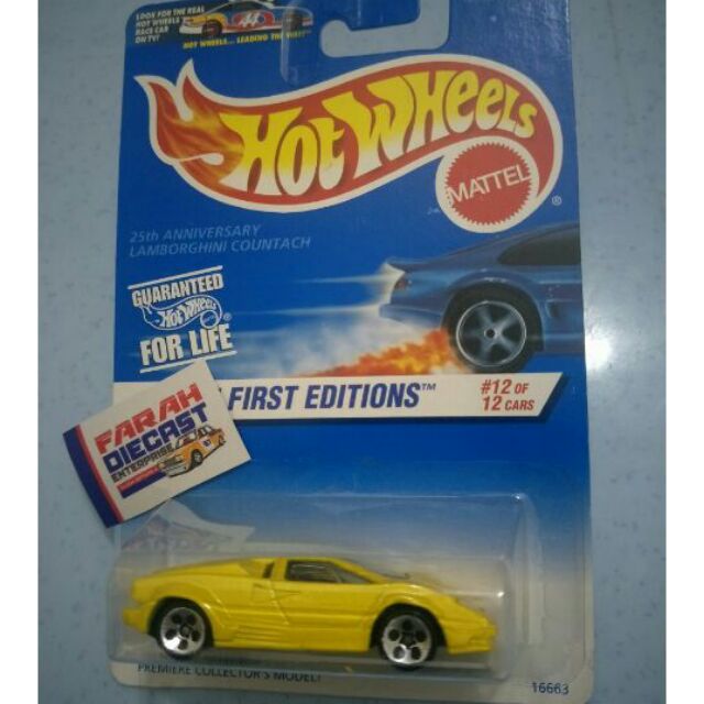 hot wheels lamborghini countach 25th anniversary