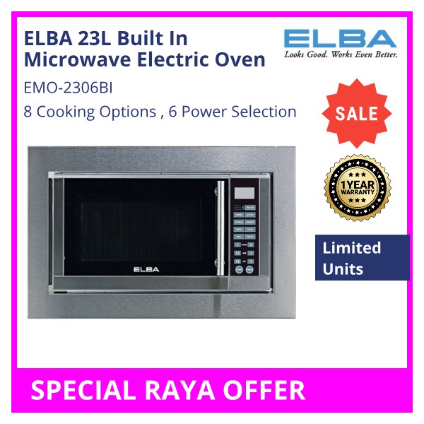 Elba EMO2306BI Built In Microwave Electric Oven Shopee Malaysia