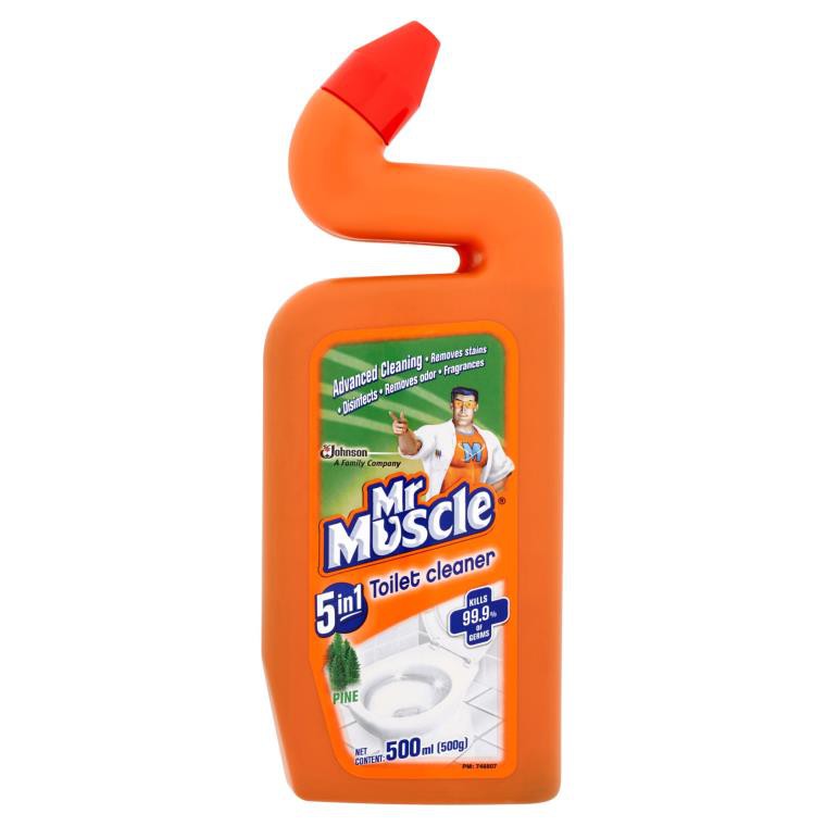 Mr Muscle 5in1 Toilet Cleaner Pine Pencuci Tandas 500ml Shopee Malaysia