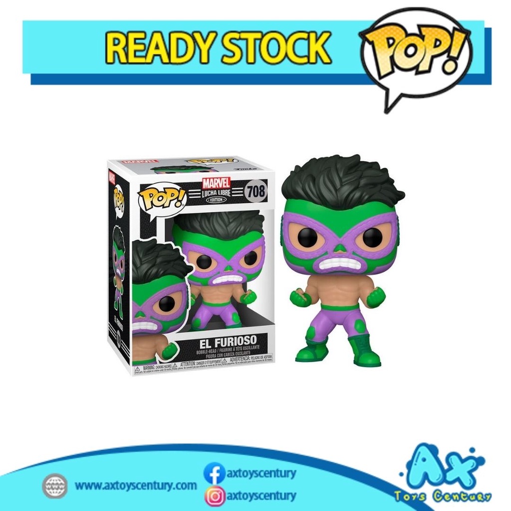 Funko Pop! Marvel Lucha Libre Edition - El Furioso #708 100% Genuine