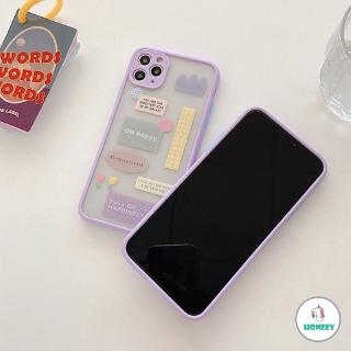 Ins Label Sticker Transparent Soft TPU Matte Phone Case Ins Label Sticker Transparent Soft TPU Matte Phone Case