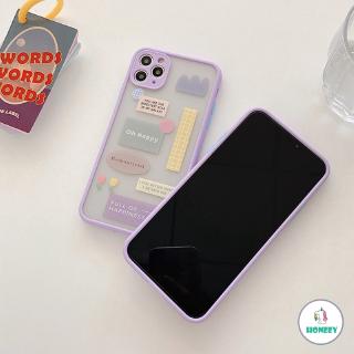 Ins Label Sticker  Transparent  Soft TPU Matte  Phone Case 