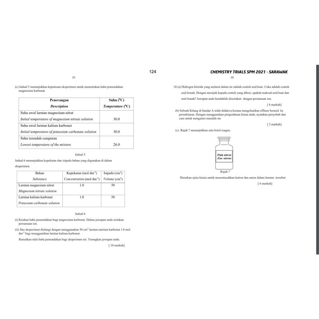 Modul Pecutan Kssm Spm Kimia Chemistry 2021 Kertas Negeri 242 Pages Shopee Malaysia