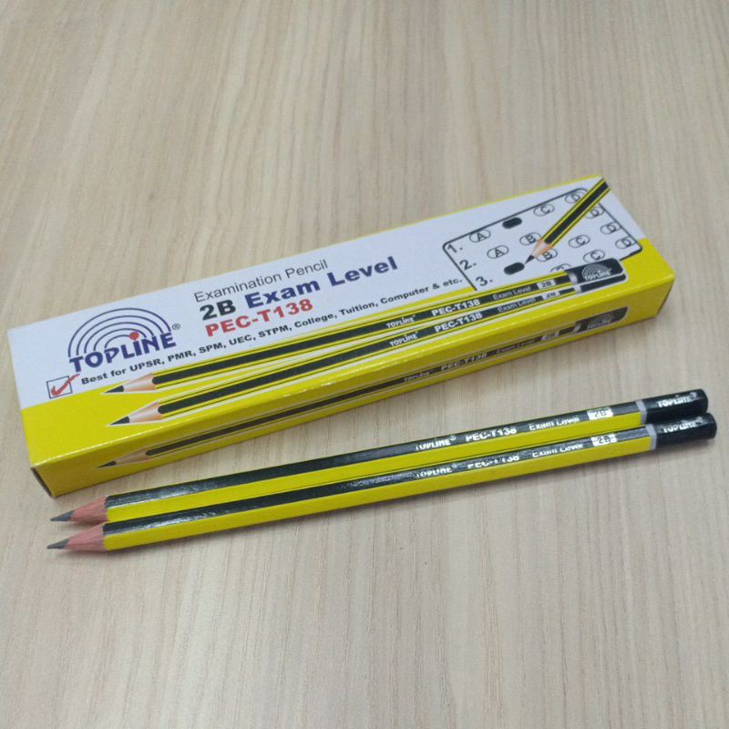 TOP LINE EXAMINATION 2B PENCIL (1pcs) Shopee Malaysia