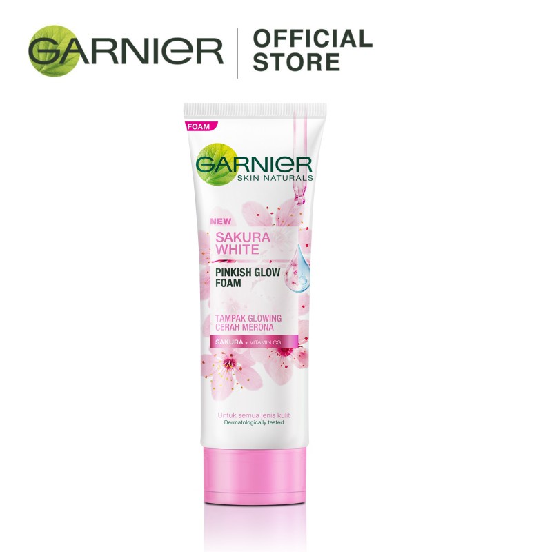 Pencuci Muka Garnier Sakura White Pinkish Radiance Gentle Cleansing Foam 100ml Cleanser Shopee Malaysia