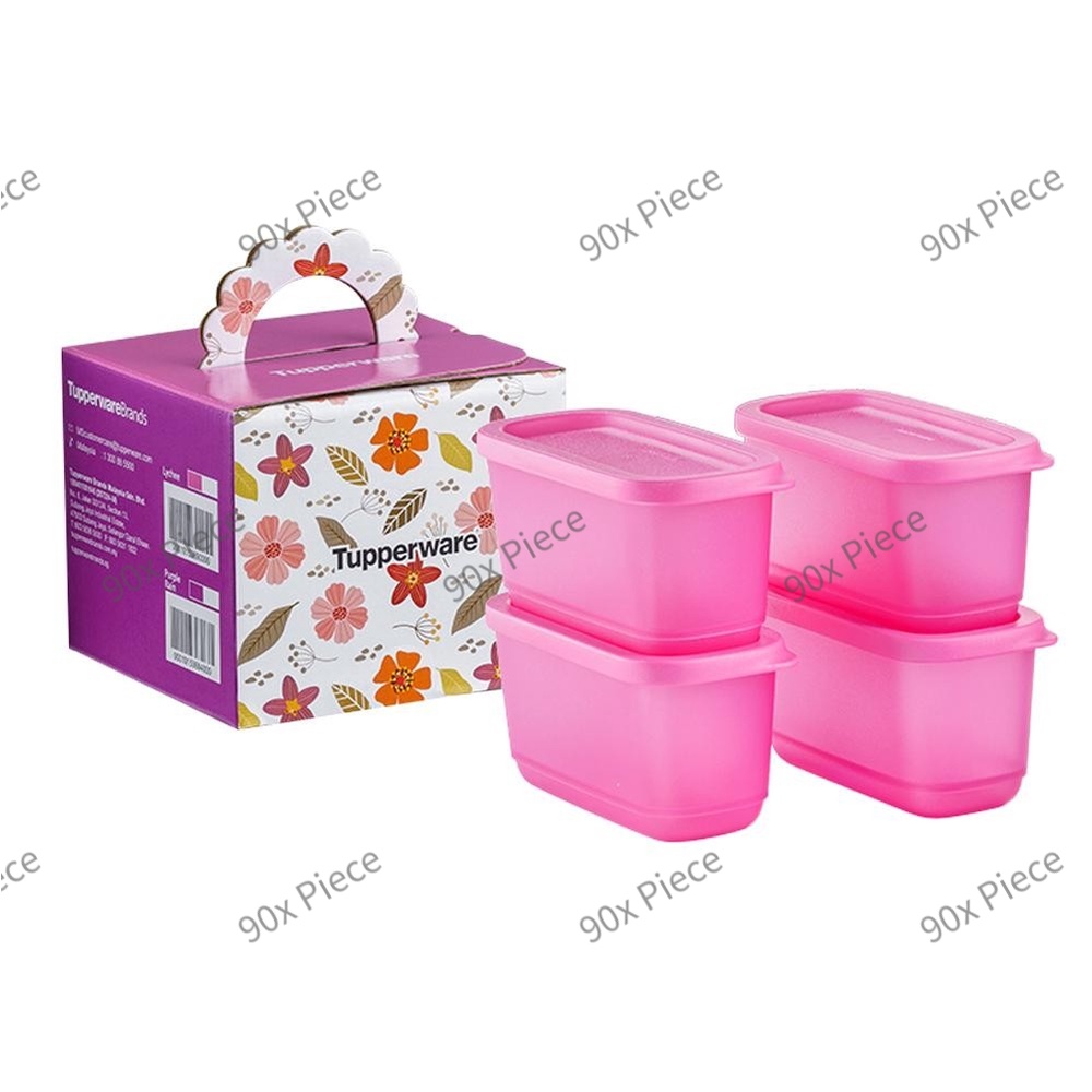🔥Ready Stock🔥 Tupperware Sweet Trinkets Gift Set (4) 250ml Purple / Pink