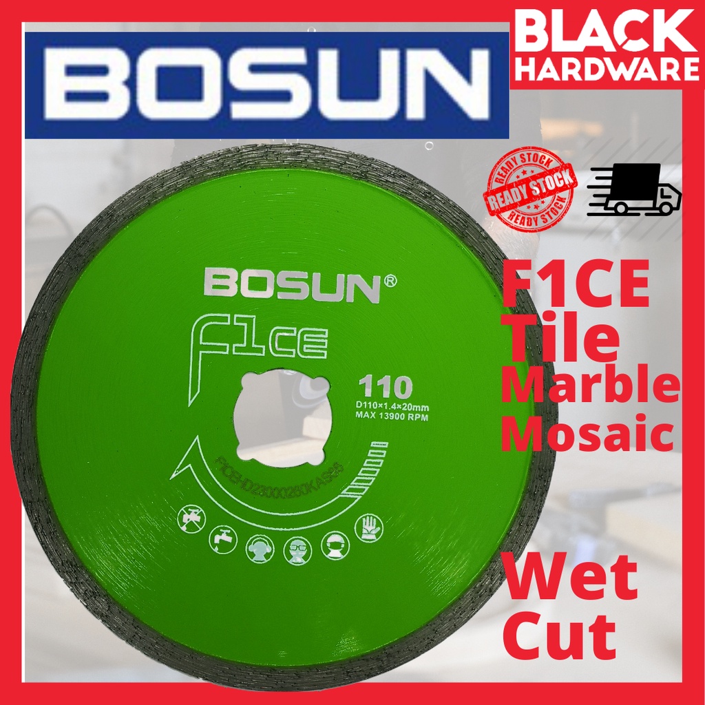 BLACK HARDWARE BOSUN Diamond Tile Marble Angle Grinder Cutter Cutting Disc Blade F1CE Wheel Mata Pot