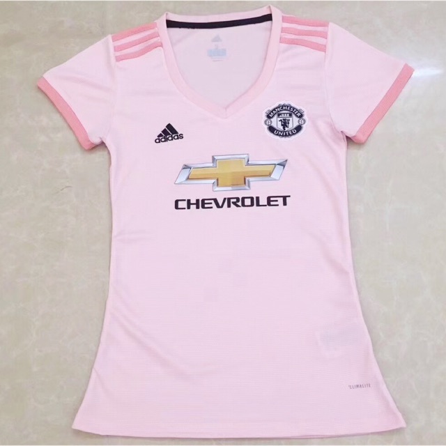 womens pink manchester united jersey