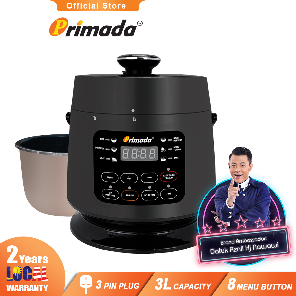 Primada 3 Litre Electric Pressure Cooker MPC3060 Shopee Malaysia