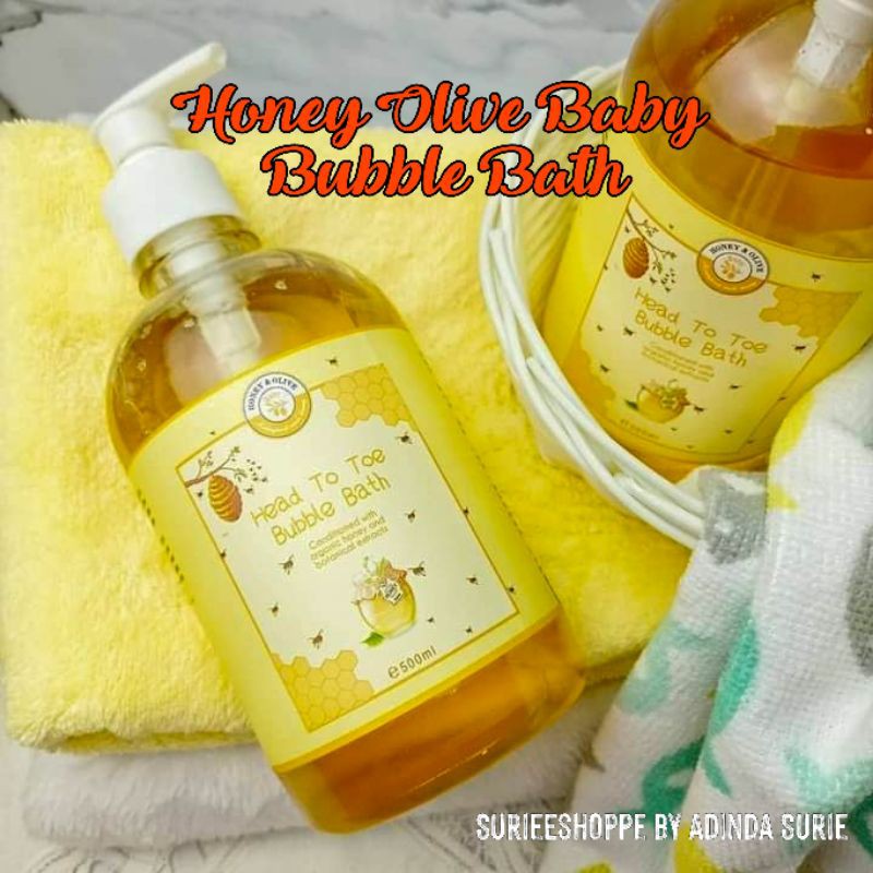 Honey Olive Baby BUBBLE BATH (Head to Toe with Natural Based) Shopee Malaysia