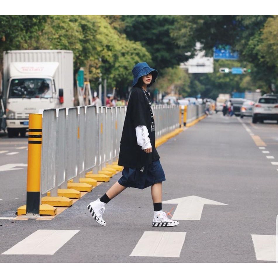 2021 Converse x off white finally ushered in exposure. The new shoe model  retains the printed design of the inner waist | Shopee Malaysia