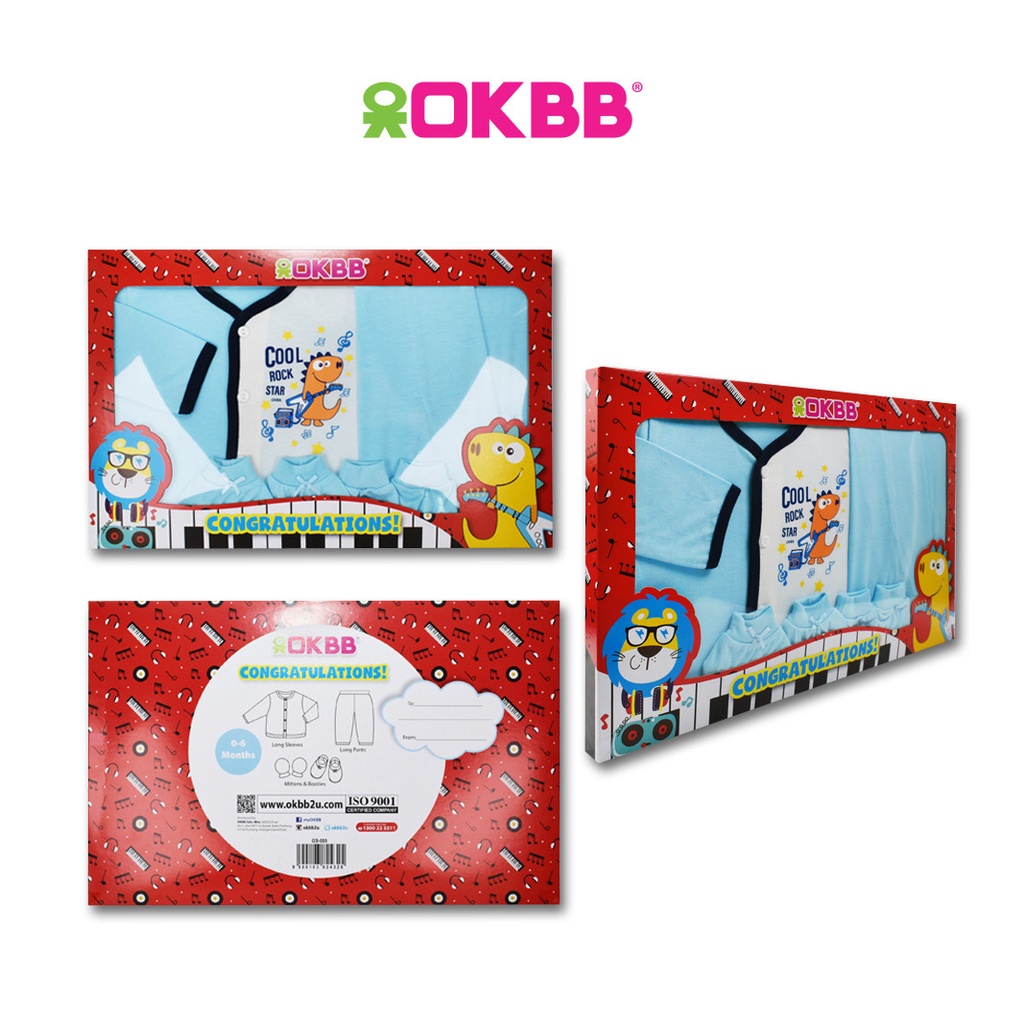 OKBB Gift Set 4 In 1 For New Born GS005_2_BL