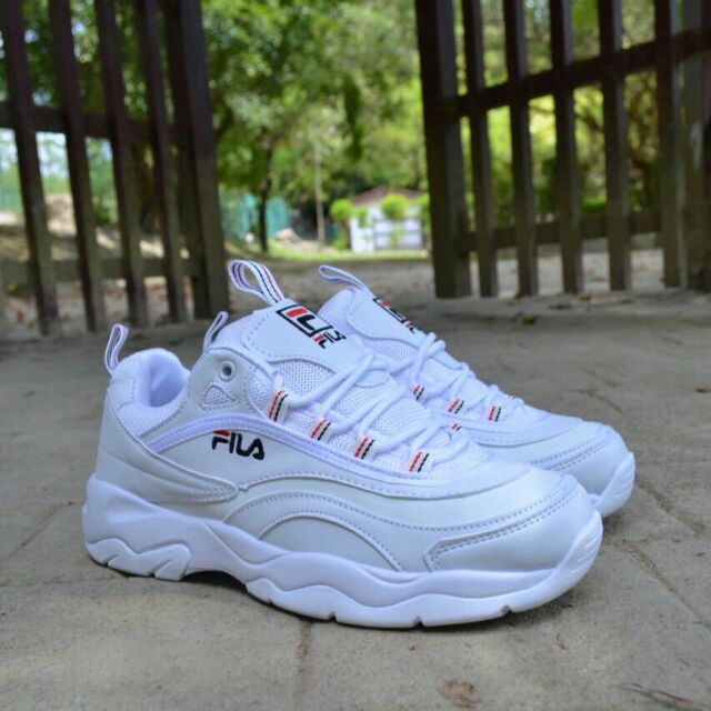 fila ray sneakers white