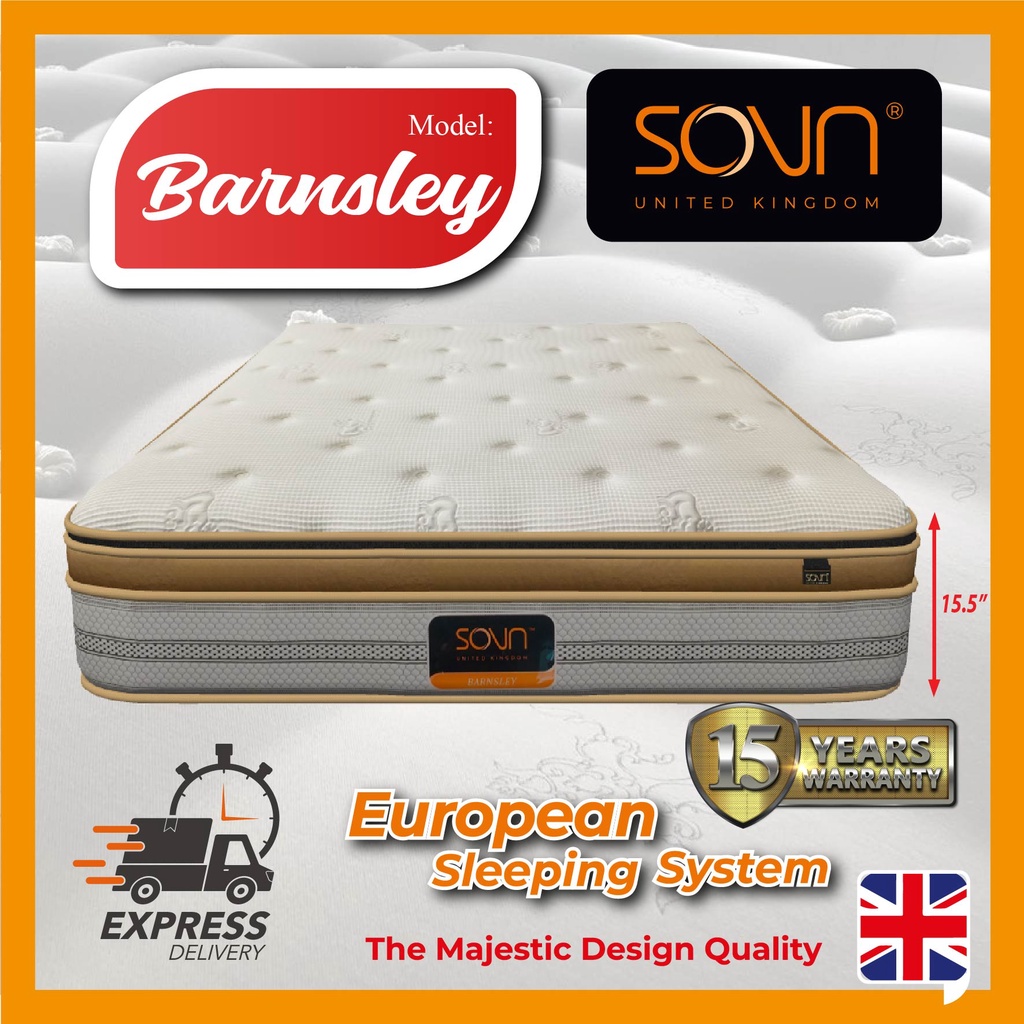 SOVN BARNSLEY INDIVIDUALLY 5 ZONES POCKETED SPRING MATTRESS (FREE