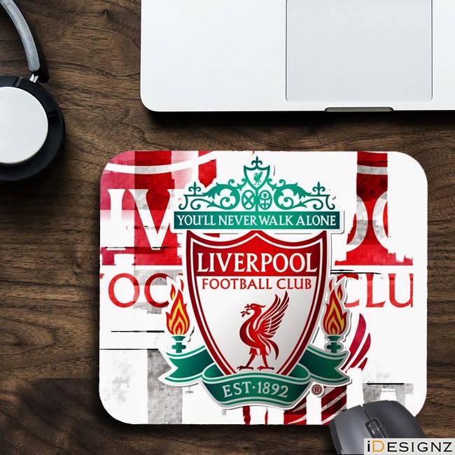 The Reds Liverpool Fc Logo Mousepad Anti Slip Rectangle Rubber