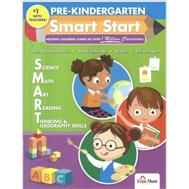 Pre Kindergarten SMART START Kindergarten Activity Book Thinking Skill ...