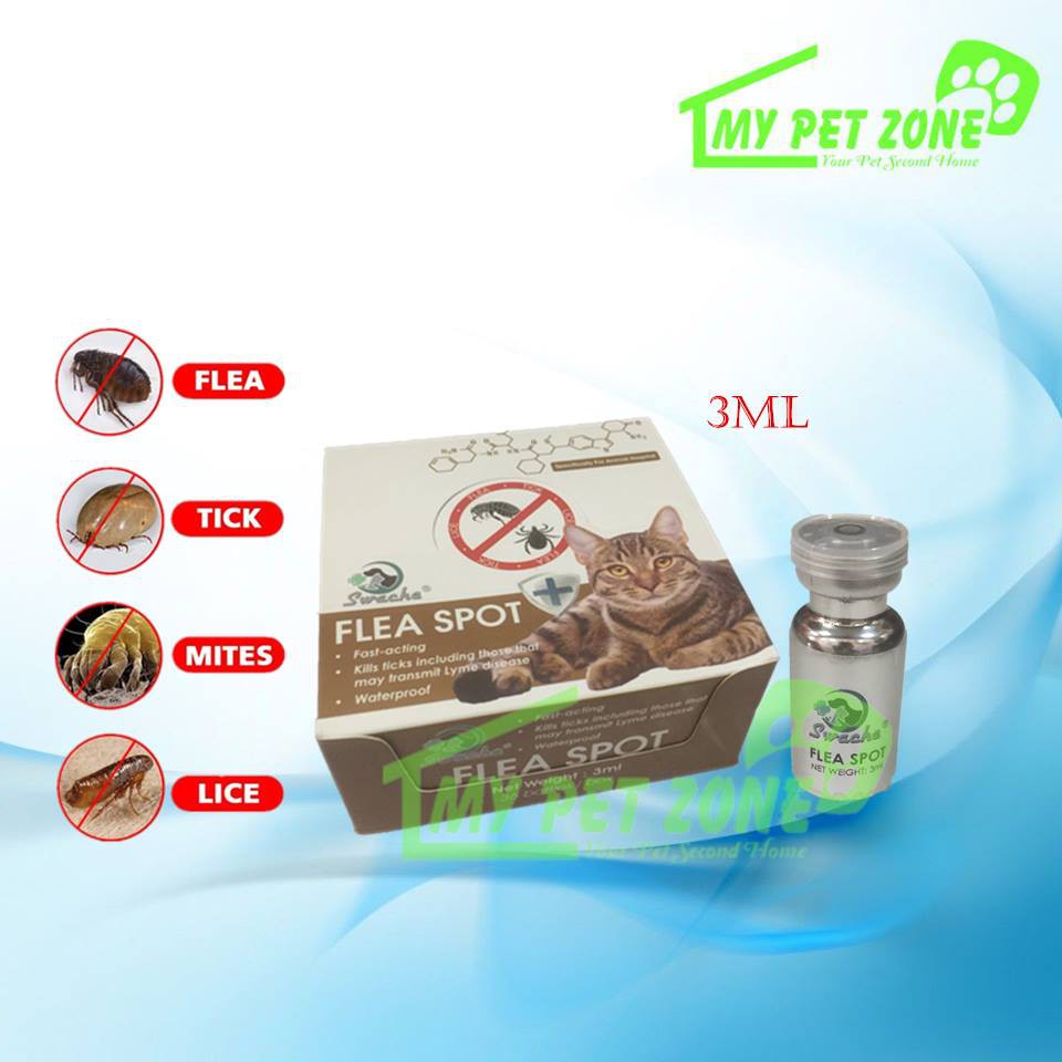 Swache Flea Spot On (Cat) 3ML Ubat Kutu Kucing  Shopee Malaysia