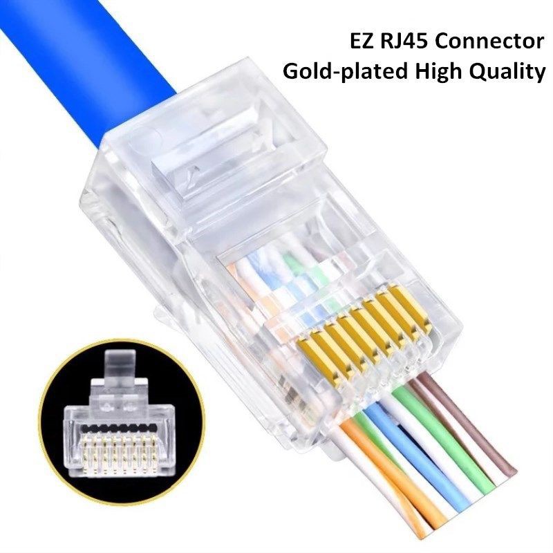 RJ45 Network Connector CAT6 / CAT5e | Shopee Malaysia