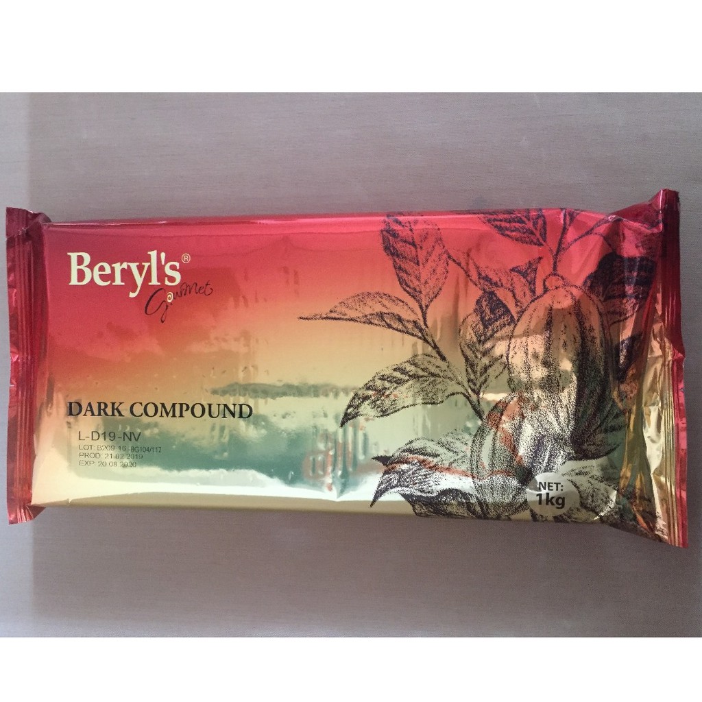 Beryl's Dark Chocolate Compound Block 1kg Shopee Malaysia