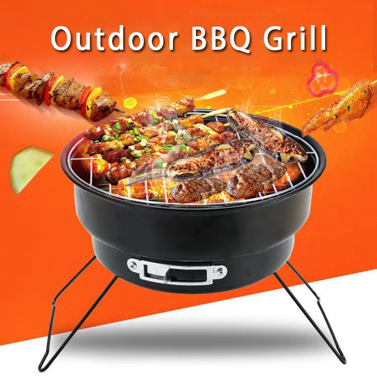 stainless steel Foldable Outdoor Mini BBQ Grill Camping barbeque grill Picnic Barbecue For