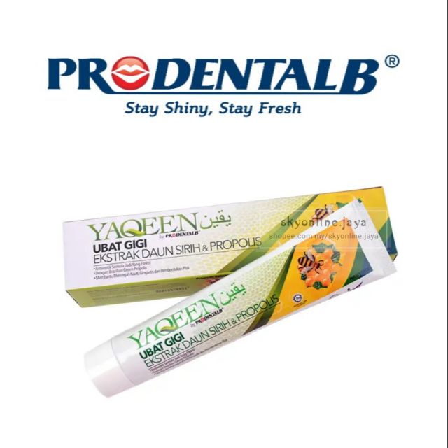 ProDental B Yaqeen Betel Leaf & Propolis Toothpaste 160G | Shopee Malaysia