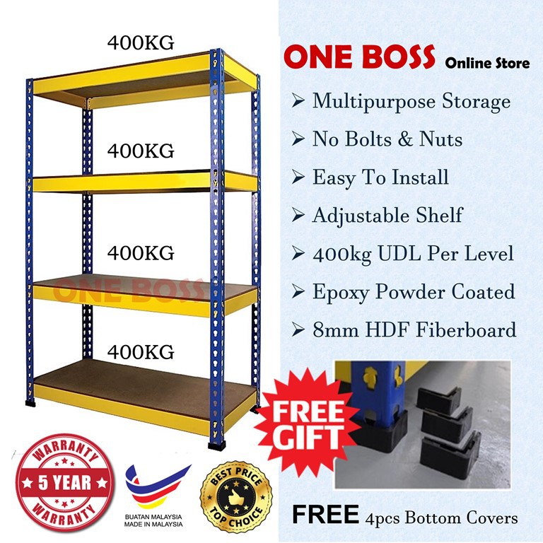 RAK BESI  TANPA SKRU PADU  HEAVY DUTY BOLTLESS RACK HOME 