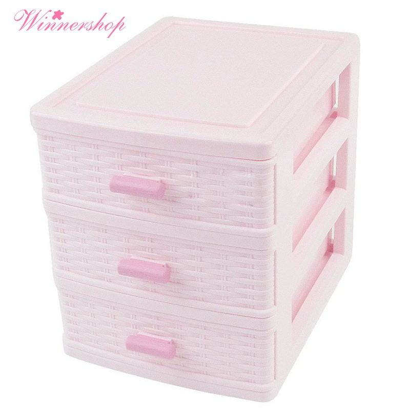 Gift Plastic Drawer Designed 3 Compartment Jewelry Storage Box