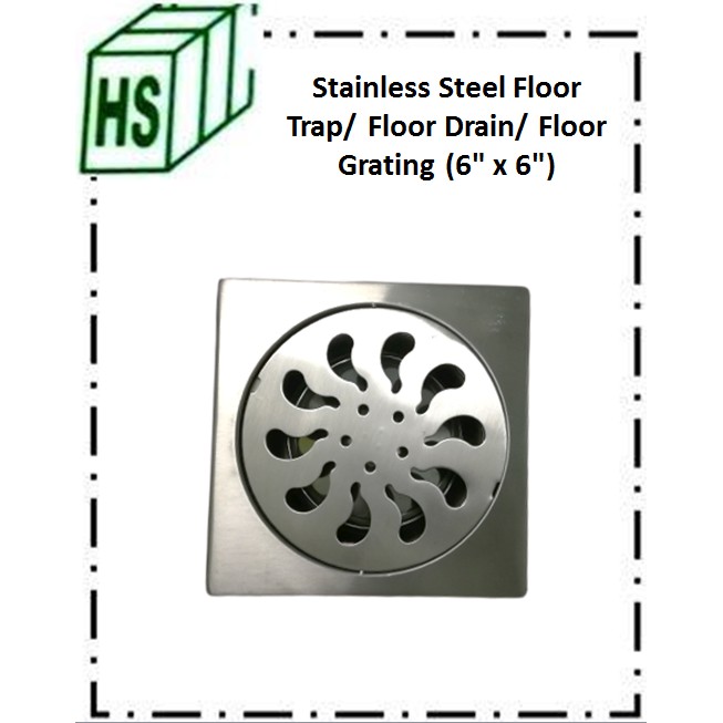 Stainless Steel Floor Trap Cover Drain Floor Strainer Grating with