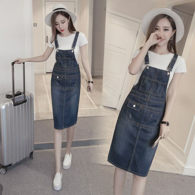 denim jumpsuit dress