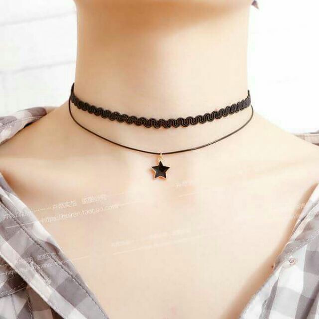 black choker necklace