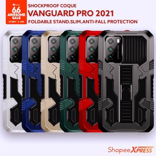 Samsung Galaxy A10 A10s A20 A20s A21s A30 A30s A50 A50s A51 A71 J4+ J6+ Vanguard Pro Armor Cover Case with Stand