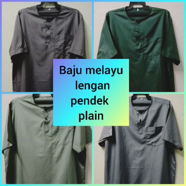 Baju Melayu Lengan Pendek Shopee Malaysia