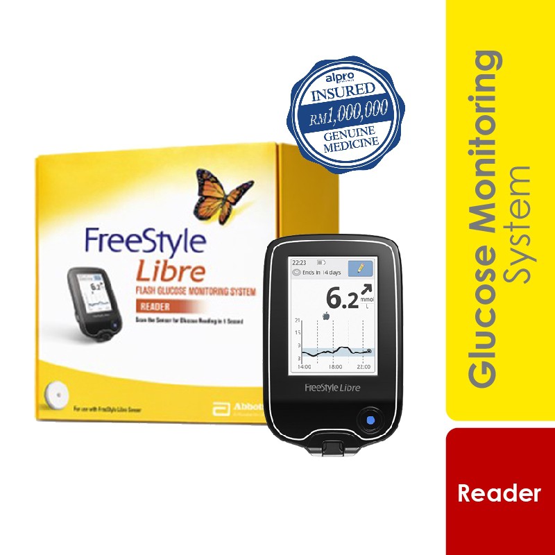 Glucose Test Kit Glucose Test Glucose Kit Reader Freestyle Libre Glucose Monitoring System Shopee Malaysia