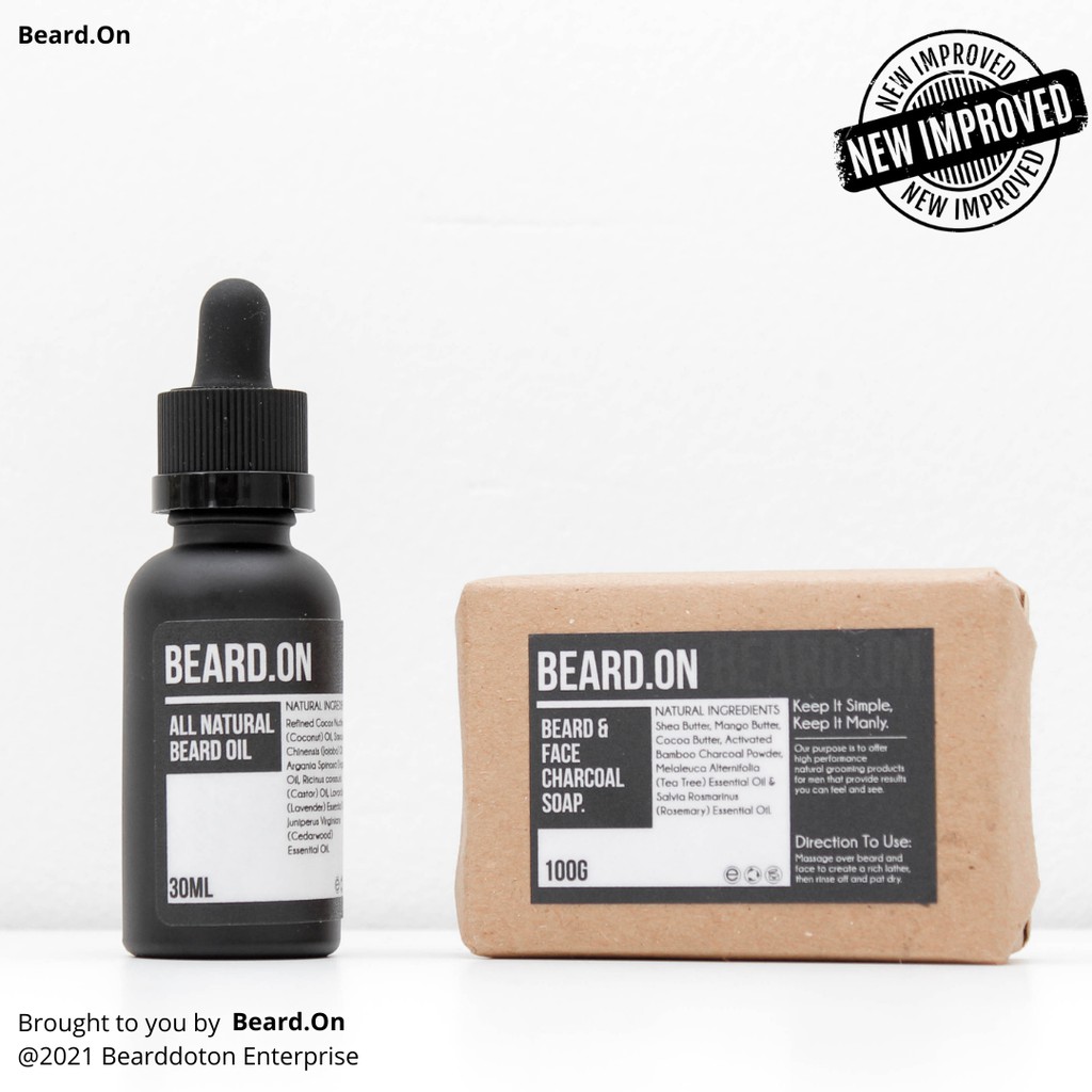 Beard.On Beard Oil And Beard & Face Charcoal Soap The Beard