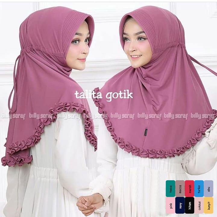 Indonesian hijab Drawstring hijab/Instant hijab/khimar syari hijab/muslim Clothing