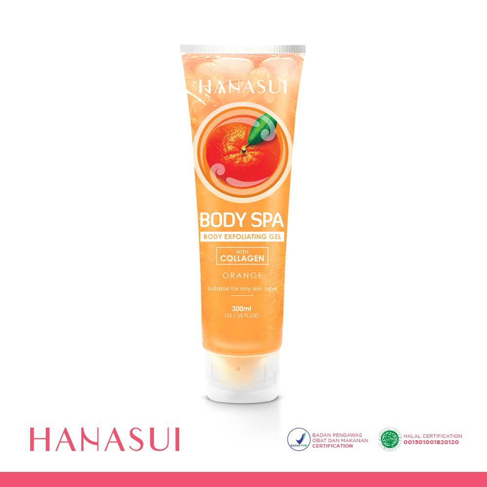 Hanasui Body Exfoliating Gel With Collagen Orange 300ml Shopee Malaysia