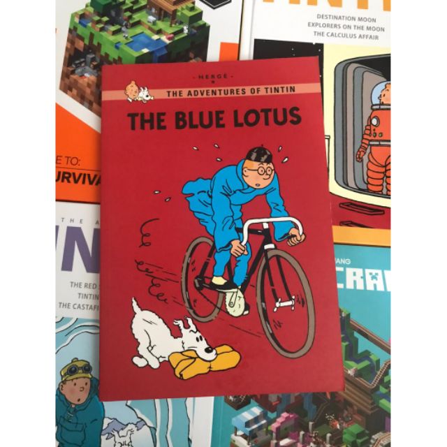 The Adventures Of Tintin: The Blue Lotus (New Book) | Shopee Malaysia