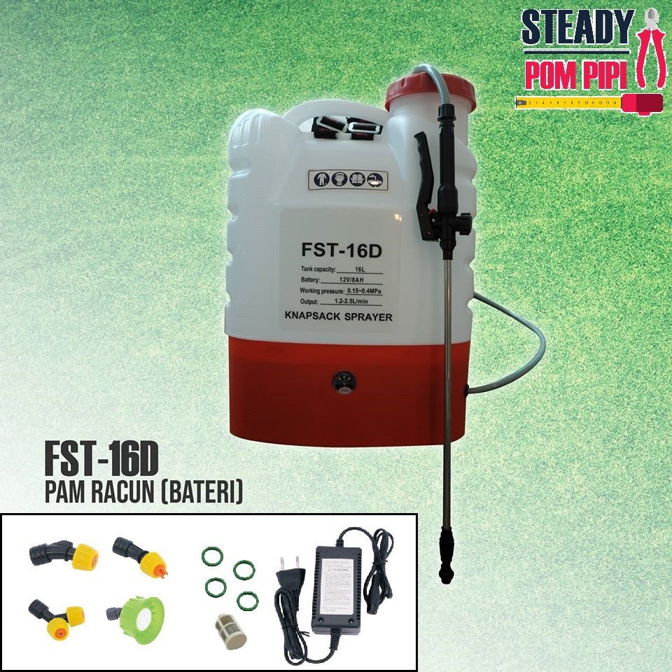 16l Portable Rechargeable Battery Knapsack Chemical Sprayer Pam Racun Bateri Shopee Malaysia