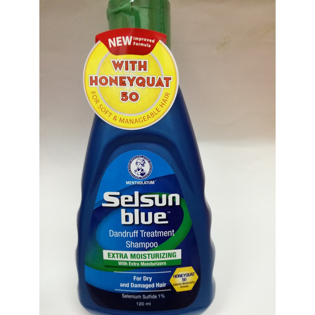 Selsun Blue Extra Moisturizing Dandruff Treatment Shampoo 120ml (EXPIRY