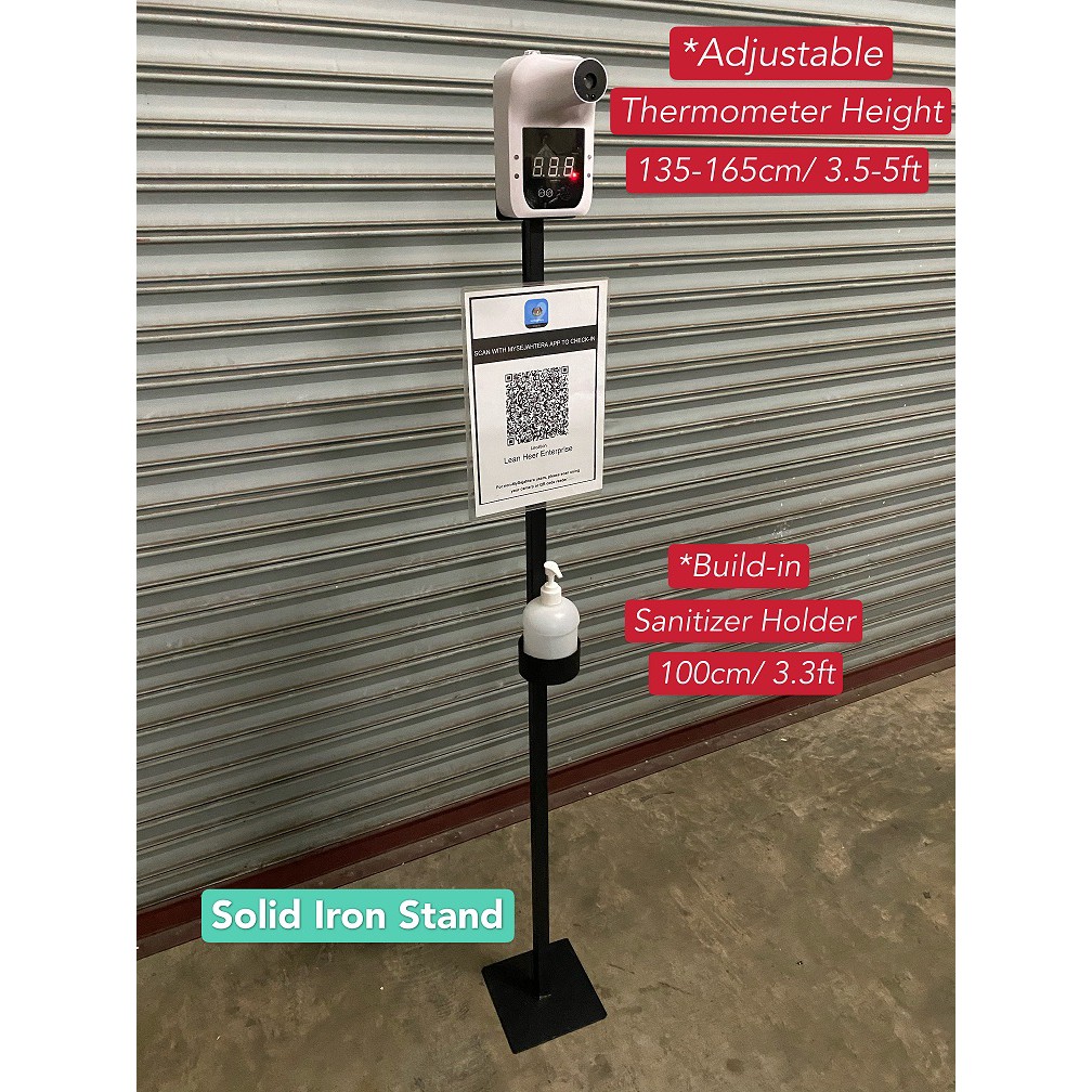 Ready Stock! SOP Convenient Rack with New Infrared Thermometer/ Stand