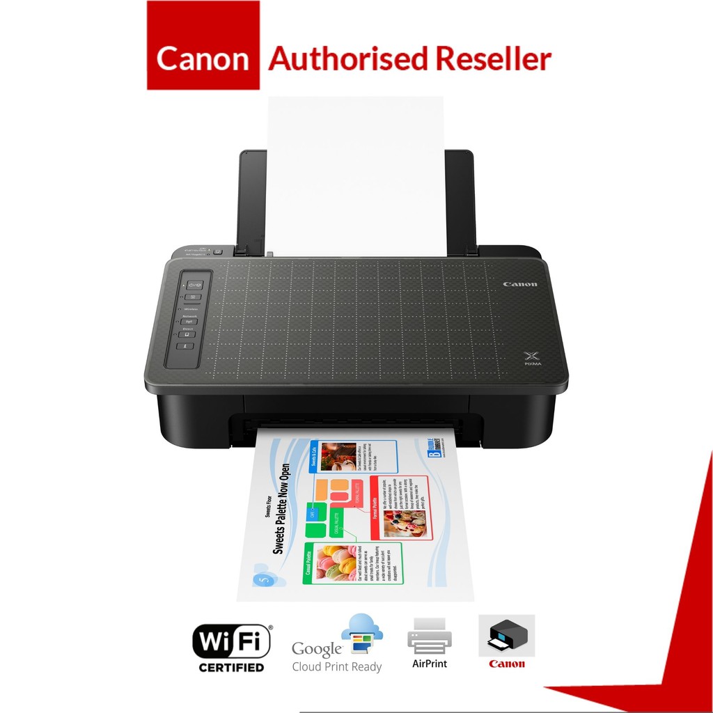 Canon PIXMA TS307 Smartphone Copy Wifi Single-Function Printer Support Airprint